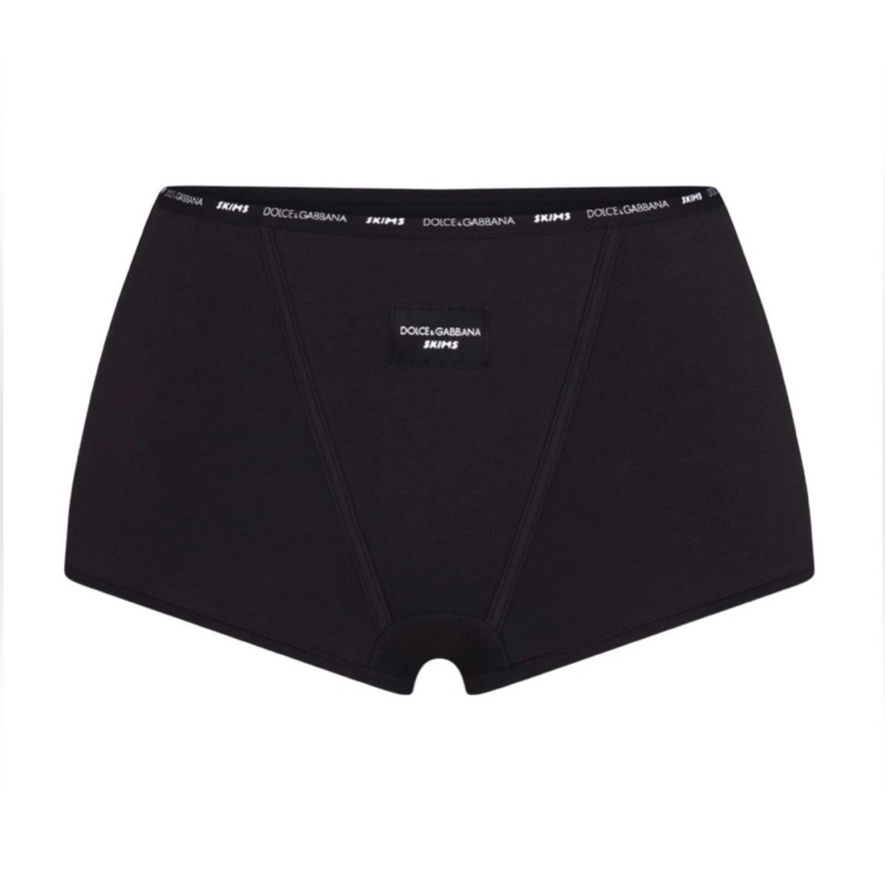 NWT dolce&gabbana X SKIMS cotton jersey boy shorts, size small